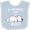 Blue and White, variant on Inktastic Pyrenees Life is Ruff Great Pyrenees Boys or Girls Baby Bib
