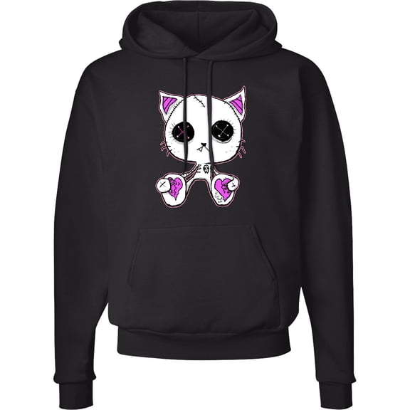 Inktastic Goth Kitty Adult Hoodie Sweatshirt