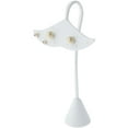thumbnail image 2 of Plymor White Faux Leather Fish Tail Style, Four Pair Earring Display Stand, 3.25" W x 2" D x 5.625" H (Pack of 2), 2 of 2