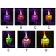 thumbnail image 4 of Advancent Sombrero de para Halloween, accesorios de decoración para fiestas, sombrero de brillante LED, sombrero de fantasma dentado, venta al Kits de decoración para fiestas Zigzag rosa más luz Advancent HA007401-06, 4 of 6