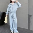 thumbnail image 6 of NAISIBABY Girls Outfit Sets Size 12,Long Sleeve Casual Cute Fashion Hoodies and Pants 2-Piece Set Clothes Blue, 6 of 9
