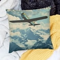 thumbnail image 2 of BANET Throw Pillow Cushion Cover, in The Propeller Engine Murky, Decorative Square Accent Pillow Case 24x24in, 2 of 5