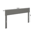 thumbnail image 4 of AFI Boston Solid Wood Queen Size Contemporary Headboard in Gray, 4 of 5