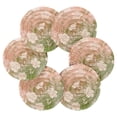 thumbnail image 3 of 6 Pcs Drink Coasters with Holder 3.94in Woven Coasters for Drinks Gradient Elegant Floral Coaster Set for Protection Table, 3 of 7