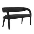 thumbnail image 2 of Modway Pinnacle Boucle Fabric Accent Bench in Black, 2 of 9