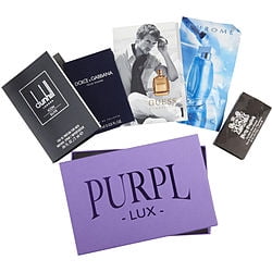 ( PACK 9) PURPL LUX SUBSCRIPTION BOX FOR MEN DIRTY ENGLISH & DOLCE & GABBANA & CHROME & DUNHILL ICON ELITE & GUESS BY MARCIANO