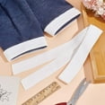 thumbnail image 5 of 3Pcs 37.4 Inch Long White Stretch Rib Knit Collar Trim Fabric 1.2x1.4 Inch Wide Wistbands Neckline Collar Trim Polyester & Spandex Ribbing Fabric for Man Women Sweatshirt DIY Sewing, 5 of 9