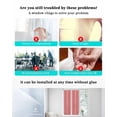 thumbnail image 3 of Window Privacy Film, Simple Red Stripes UV Sun Blocking Window Tint Film Heat Control One Way Blackout Window Film, Geometric Vertical Linens Modern Minimalism Non Adhesive Static Cling 23.6x78.7 In, 3 of 7