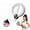 White, variant on Arm Trainer – 360° Hand-Crank Colorful Light Ball, Arm Workout For Men & Women, Shoulders & Arm Muscle Training Fitness Equipment For Home Or Gym (White, 1PC)