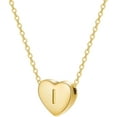 thumbnail image 1 of Delicado collar inicial con letras de la A a la Z 26 collar con colgante de corazón del alfabeto, regalo del día de San Valentín para ella, collar personalizado chapado en oro para niñas y mujeres Xemadio LRWJ197-9, 1 of 5