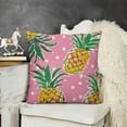 thumbnail image 2 of SHANXI Summer Pillow Cover Decor Farmhouse Seasonal Decorative Throw Pillow Case for Home Sofa Couch（Pink） 20x20in, 2 of 5