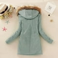 thumbnail image 3 of Vedolay Women Coats Winter Long Sleeve Open Front Knit with Pockets 2023 Bean paste color,XL, 3 of 4