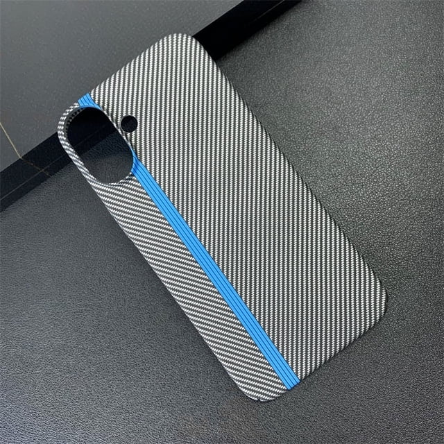 Carbon Fiber Texture Double Color Phone Case For iPhone 16 15 14 Plus 13 12 11 Pro Max Matte Ultra Thin Shockproof Cover Funda Track Sliver For iPhone 16 Promax