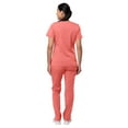 thumbnail image 2 of Adar Pro Breakthrough Plus Scrub Set For Women - Enhanced V-Neck Top & Multi Pocket Pants - 4400 - Rapture Rose - XXS, 2 of 7