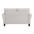 thumbnail image 3 of Single - Piece Loveseat | In Main Living Space, Farmhouse Vibe | Solid Wood & Plywood, Textured Fabric | Comfortable Seat with Right Dimensions, 3 of 5