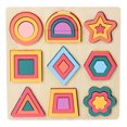 thumbnail image 1 of Juego de mesa de rompecabezas geométrico de madera para preescolar, aprendizaje de colores, formas geométricas, rompecabezas de combinación, juguete educativo para niños y niñas., 1 of 8