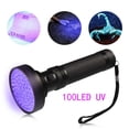 thumbnail image 1 of Linterna de luz negra UV395nm de 100 LED, luz ultravioleta LED, detector de orina y manchas de mascotas, 1 of 5