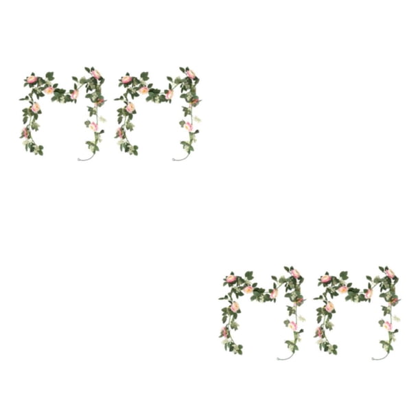 Flores artificiales elegantes Cateissary Deco de boda 2Conjunto rosa 30*25*6 cm