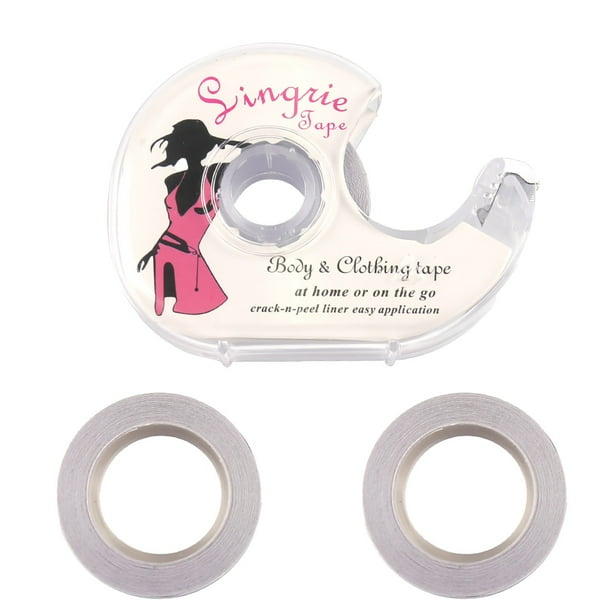 Follure Fashion Tape 3 Rolls Of Double Sided Tape For Body Push Up Tapes Breast Tape Bra Adhesive With Two Rolls And Dispenser Walmart Com Walmart Com