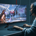thumbnail image 5 of Sceptre 34-Inch Curved Ultrawide WQHD Monitor 3440 x 1440 R1500 up to 165Hz DisplayPort x2 99% sRGB 1ms Picture by Picture, Machine Black 2023 (C345B-QUT168), 5 of 6