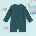 thumbnail image 3 of Bagilaanoe Toddler Baby Girl Boy One-Piece Swimsuit Long Sleeve Zipper Rashguard Swimwear 3M 6M 12M 2T 3T 4T Kids Bathing Suit, 3 of 7