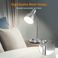 thumbnail image 3 of LEPOWER Metal Desk Lamp, Adjustable Gooseneck Table Lamp for Home, Office, Bedroom, Silver, 3 of 7