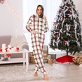 thumbnail image 7 of FORMRS Onesies Pajama for Adults Unisex Hoodie Winter Jumpsuit One Piece Sleepwear, Sizes S-2XL, Red Tartan, 7 of 7