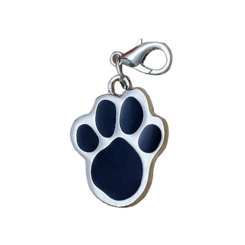 SSBSM Paw Dog Puppy Cat ID Name Tags AntiLost Collar Pendant Charm