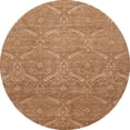 thumbnail image 1 of Ahgly Company Machine Washable Indoor Round Abstract Red Fox Red Area Rugs, 6' Round, 1 of 7