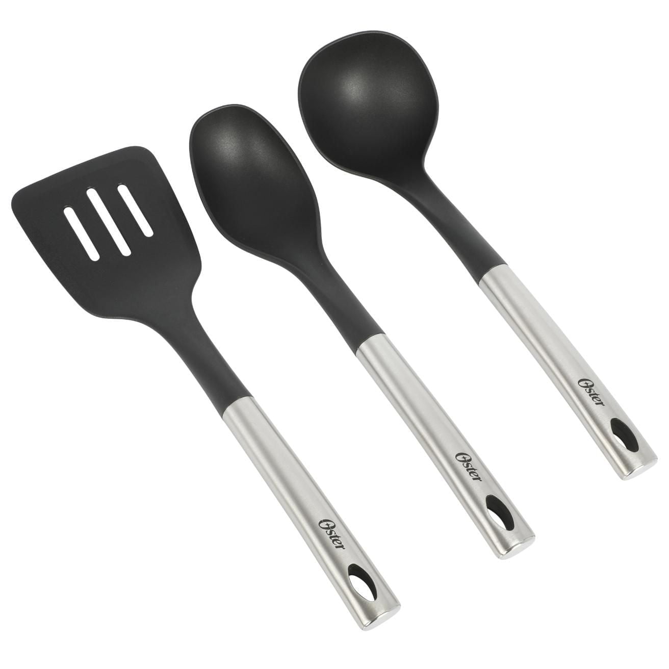 Oster Sangerfield 12 Piece Stainless Steel Cookware Set W/ Kitchen Utensils