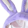 thumbnail image 4 of Matsuzay Gorro con capucha de orejas de conejo de algodón para selfies festivos 65x02 pulgadas Kits de decoración para fiestas Púrpura 21.65x11.02 pulgadas, 4 of 6