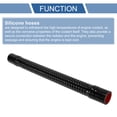 thumbnail image 4 of Unique Bargains 1 Pcs 38mm 1.50" ID 500mm 19.69"  Length 0 Degree Black Red Car Threaded Silicone Hose Universal, 4 of 7