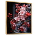 thumbnail image 2 of Designart "Blossom Japanese Hyperdetailed painting" Floral Floater Framed Canvas Print, 2 of 7