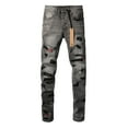 thumbnail image 2 of New Ksubi Jeans Men's 2025 New Fashion Trend High Quality Jeans Slim Fit Stretch Jeans for Men, 2 of 10