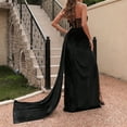 thumbnail image 4 of Njagoc3 Womens Strapless High - Slit Evening Gown, V - Neck, Formal Gala & Wedding Guest Wear, Elegant Fit for Memorable Events, 4 of 6