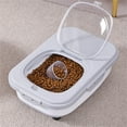 thumbnail image 3 of CUITING Wood Pellet Storage Container with Airtight Transparent Lid and Detachable Wheels Large Capacity Pellet Bucket Holds 23 lbs Ideal for Wood Pellets Fuel Pellets and Wood Chips Fold, 3 of 6