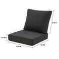 thumbnail image 4 of Sunbrella Premium 24" x 24" Deep Seat Replacement Cushion Set by AE Outdoor in Spectrum Carbon, 4 of 9