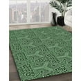 thumbnail image 2 of Ahgly Company Indoor Round Patterned Pastel Green Area Rugs, 5' Round, 2 of 6