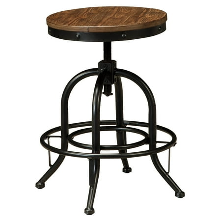 Signature Design by Ashley Pinnadel Wood Backless Counter Height Stools - Set of 2 - Walmart.com