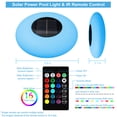 thumbnail image 3 of Solar Floating Pool Lights, 9.7 Inch RGB Solar Pool Lights with Remote Control, IP67 Waterproof Swimming Pools Light for Inground Pool, Bathroom, Bathtub, Pool Party Decor, 3 of 8