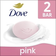 Dove Beauty Bar Womens Bath Soap Pink Rosa, 3.75 oz 2 Bars