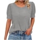 thumbnail image 2 of Ounisa Womens 2025 Summer Sweater Top Short Sleeve Blouses Dressy Casual Shirts Business Tops Cute Vacation Tunic, 2 of 7