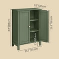 thumbnail image 4 of LEDREM Bathroom Cabinets Freestanding, Bathroom Storage Floor Cabinet with Doors and Adjustable Shelves, Green, 4 of 7
