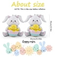 thumbnail image 4 of Easter Balloons Standing Bunny Balloons Eggs and Rabbit Balloon With Base for Easter Party Supplies Decorations Chick hatching Cute Rabbit Shaped Foil Mylar Balloon Kits 2PCS, 4 of 7