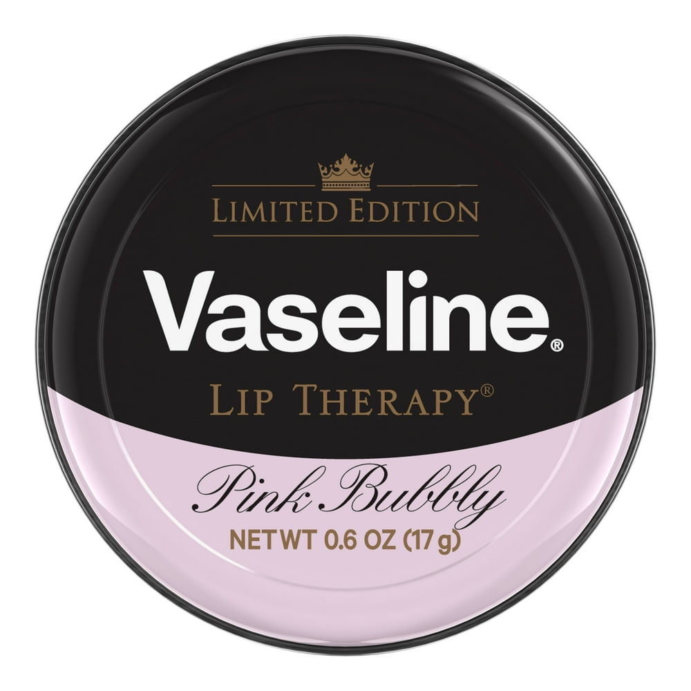 Vaseline Lip Therapy Lip Balm Tin Pink Bubbly 0.6 oz