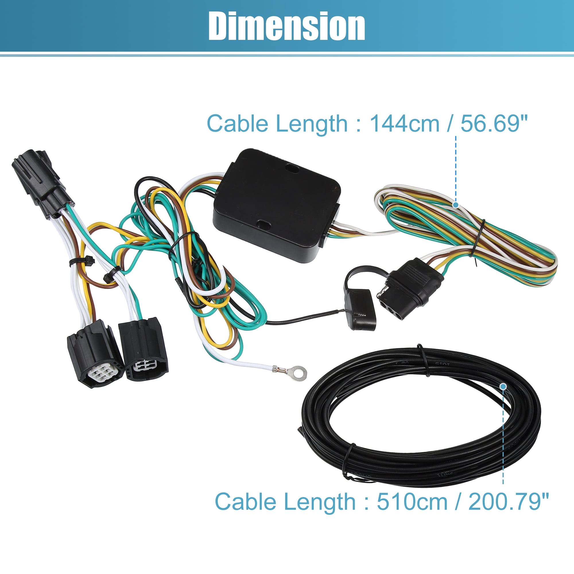 Unique Bargains 56331 4-Pin Trailer Wiring Harness for Chrysler for Dodge Caravan Grand