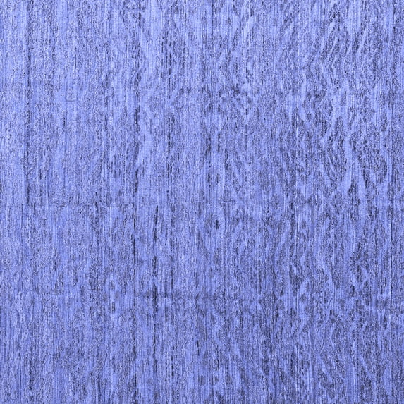 Ahgly Company Indoor Square Abstract Blue Modern Area Rugs, 6' Square
