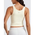 thumbnail image 3 of CRZ YOGA Womens Butterluxe Double Lined Tank Tops Scoop Neck Racerback Workout Tanks, 3 of 7
