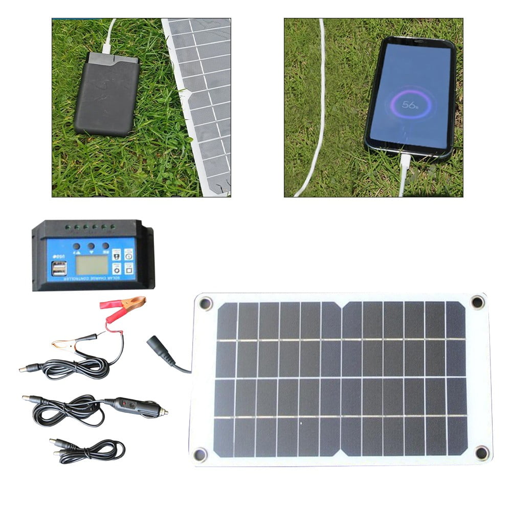 Flexible Solar Panel 10W 12V Monocrystalline Semi-Flexible Solar Panels Charger