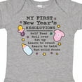 thumbnail image 4 of Inktastic My First New Years Resolutions with Baby Clip Art and Stars Girls Baby Bodysuit, 4 of 5